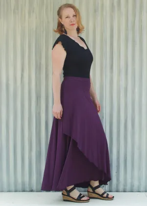 Amethyst Iris Wrap Skirt