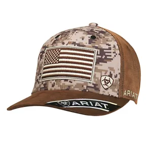 Ariat Men's Camo Flag Hat