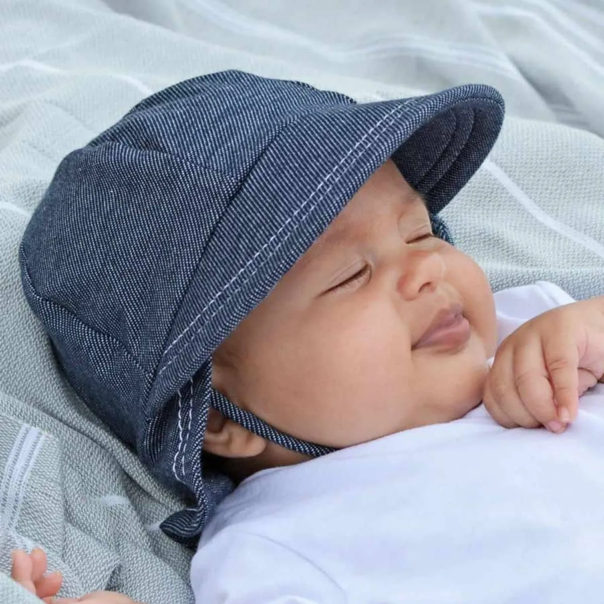 Bedhead Legionnaire Hat with Strap - Denim