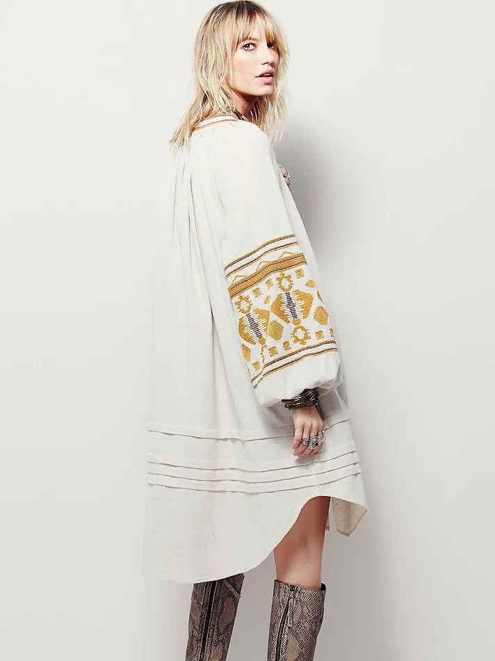 Bohemian Style Embroidered Dress