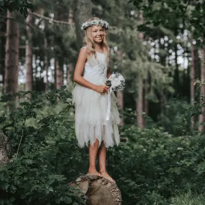 Boho Dreams Dress - Ivory Cream Applique