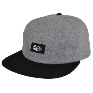 Brixton - Bert 7 Panel Men's Cap, Heather Grey/Black