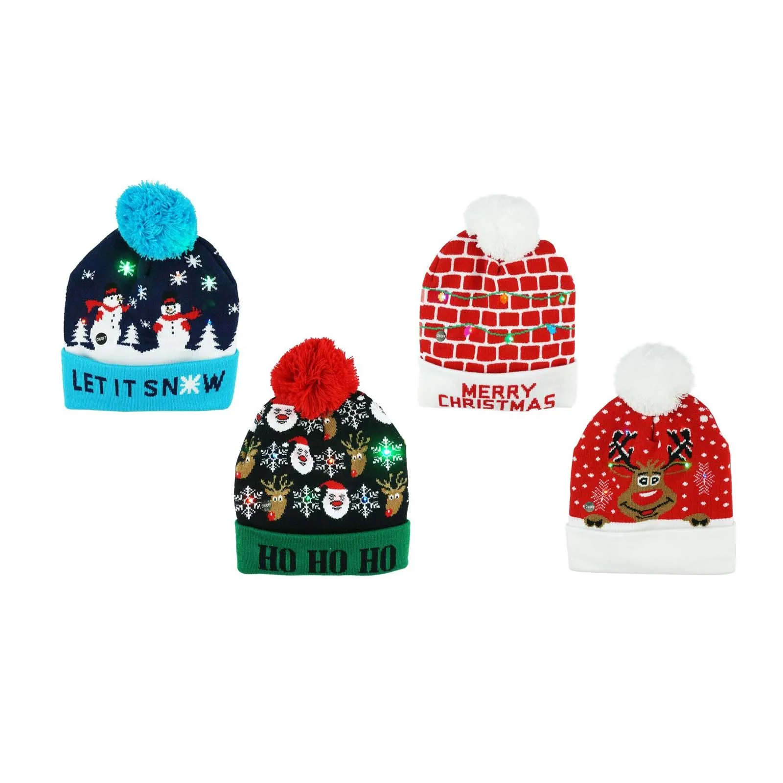 Christmas Knitted Beanie Assorted