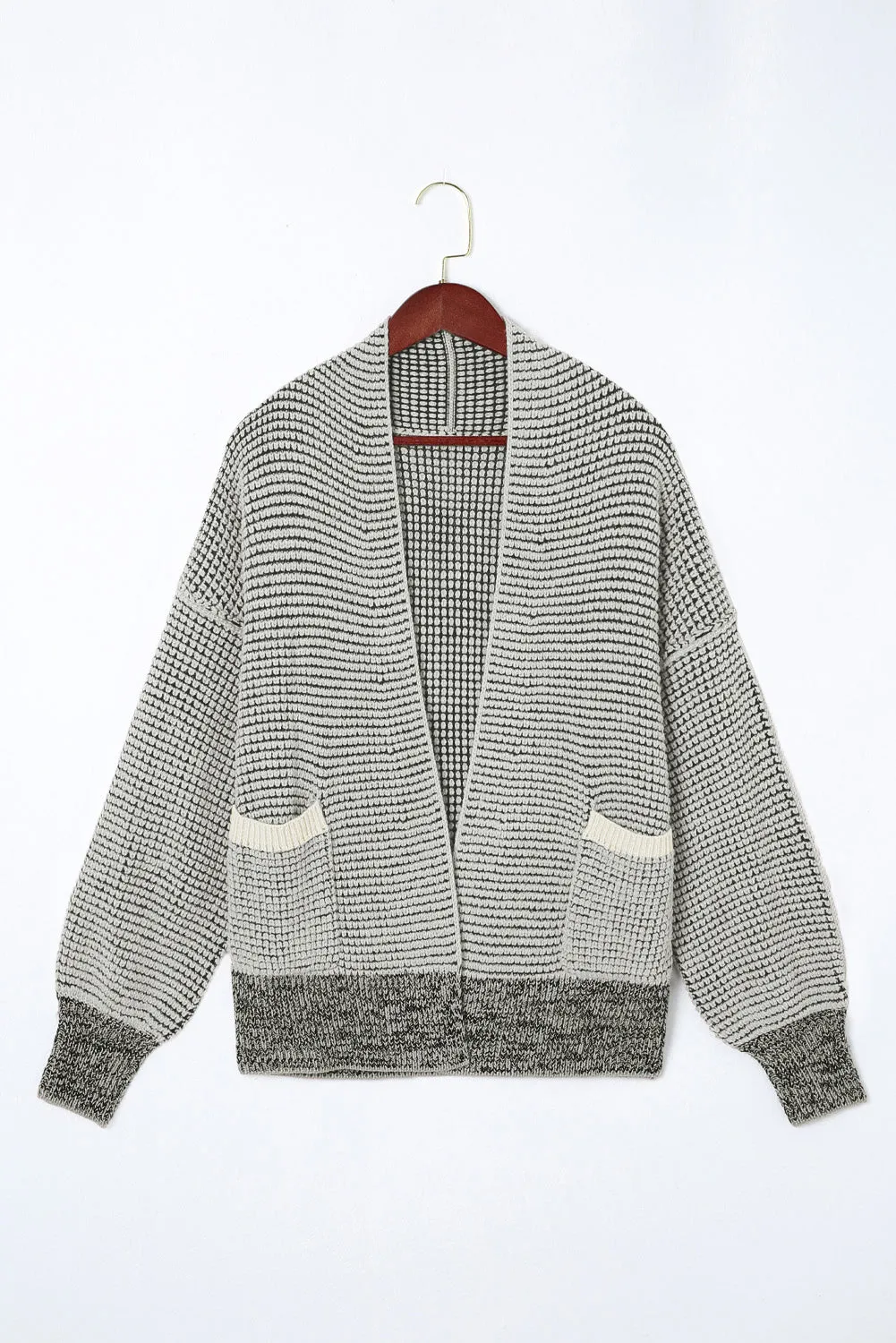 Chunky Waffle Knit Oversized Cardigan