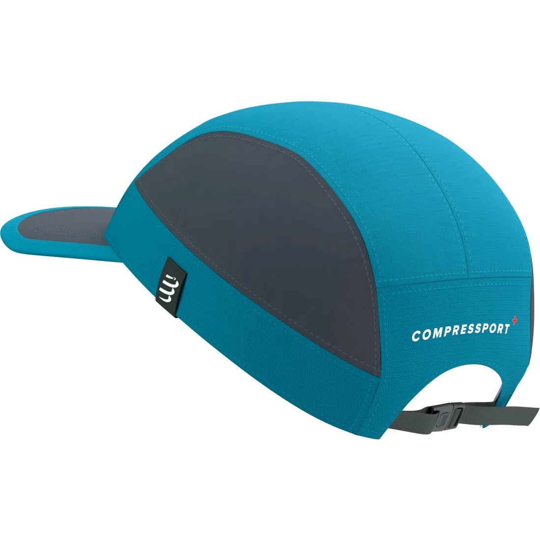 Compressport Unisex's 5 Panel Light Cap - Mosaic Blue/Magnet