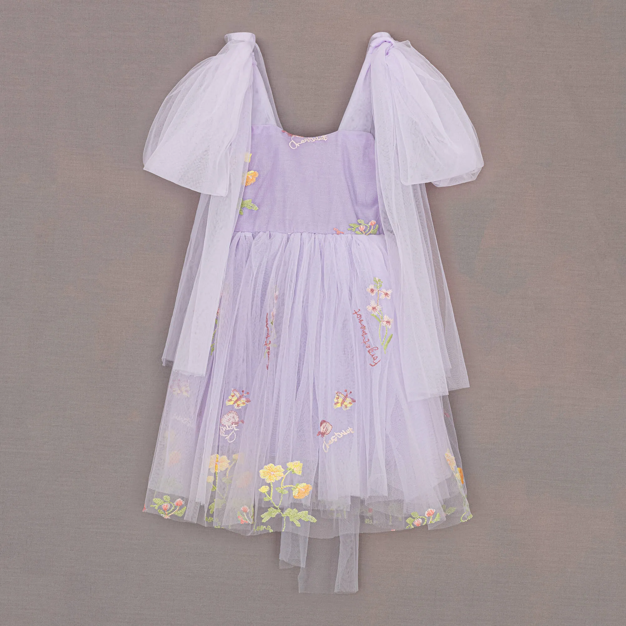 Enchanted Angel Dress - Embroidered Lilac