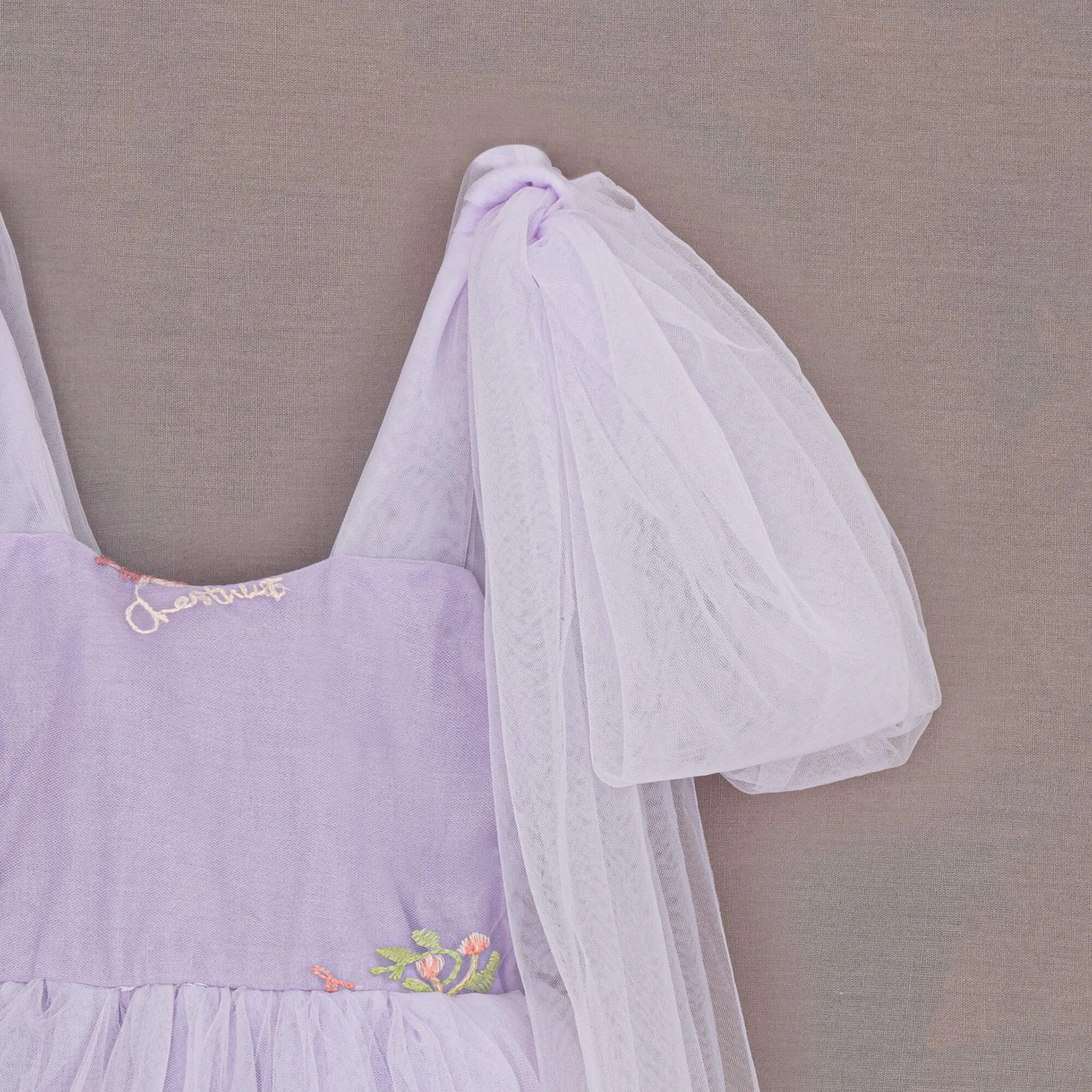 Enchanted Angel Dress - Embroidered Lilac