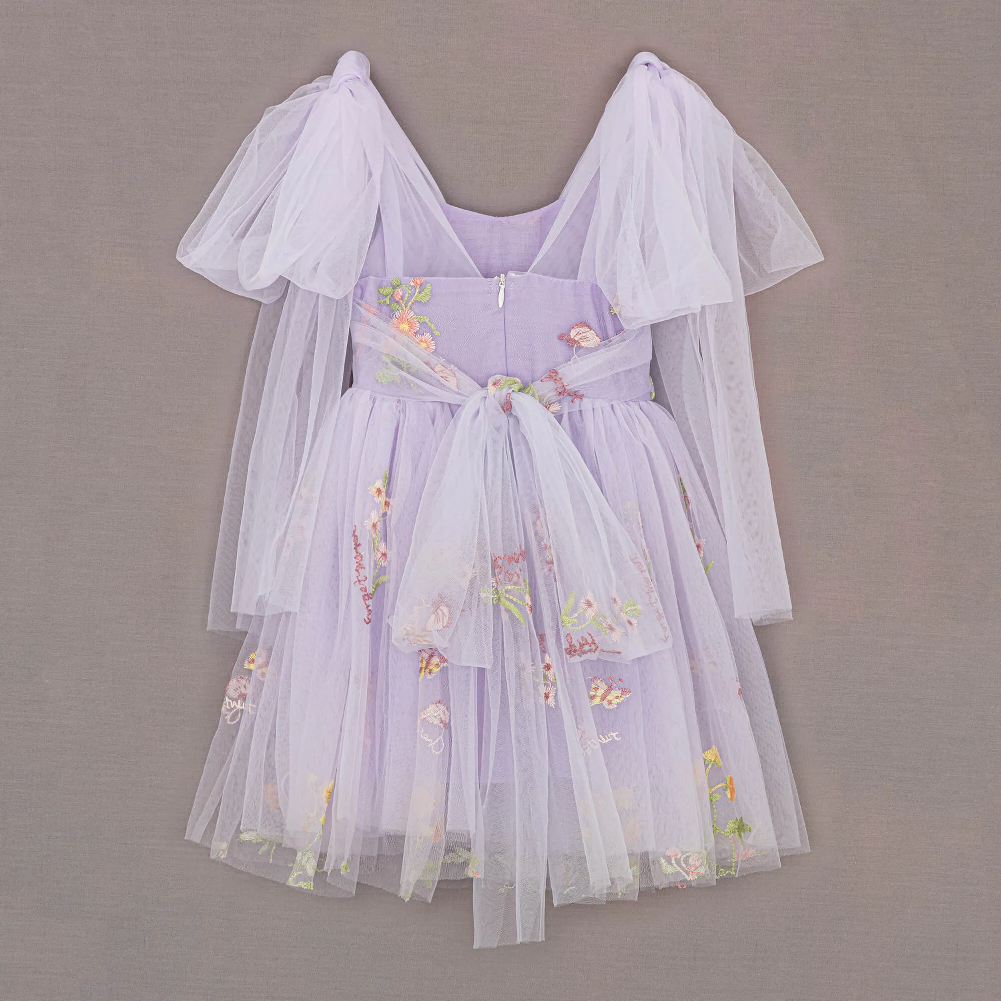 Enchanted Angel Dress - Embroidered Lilac