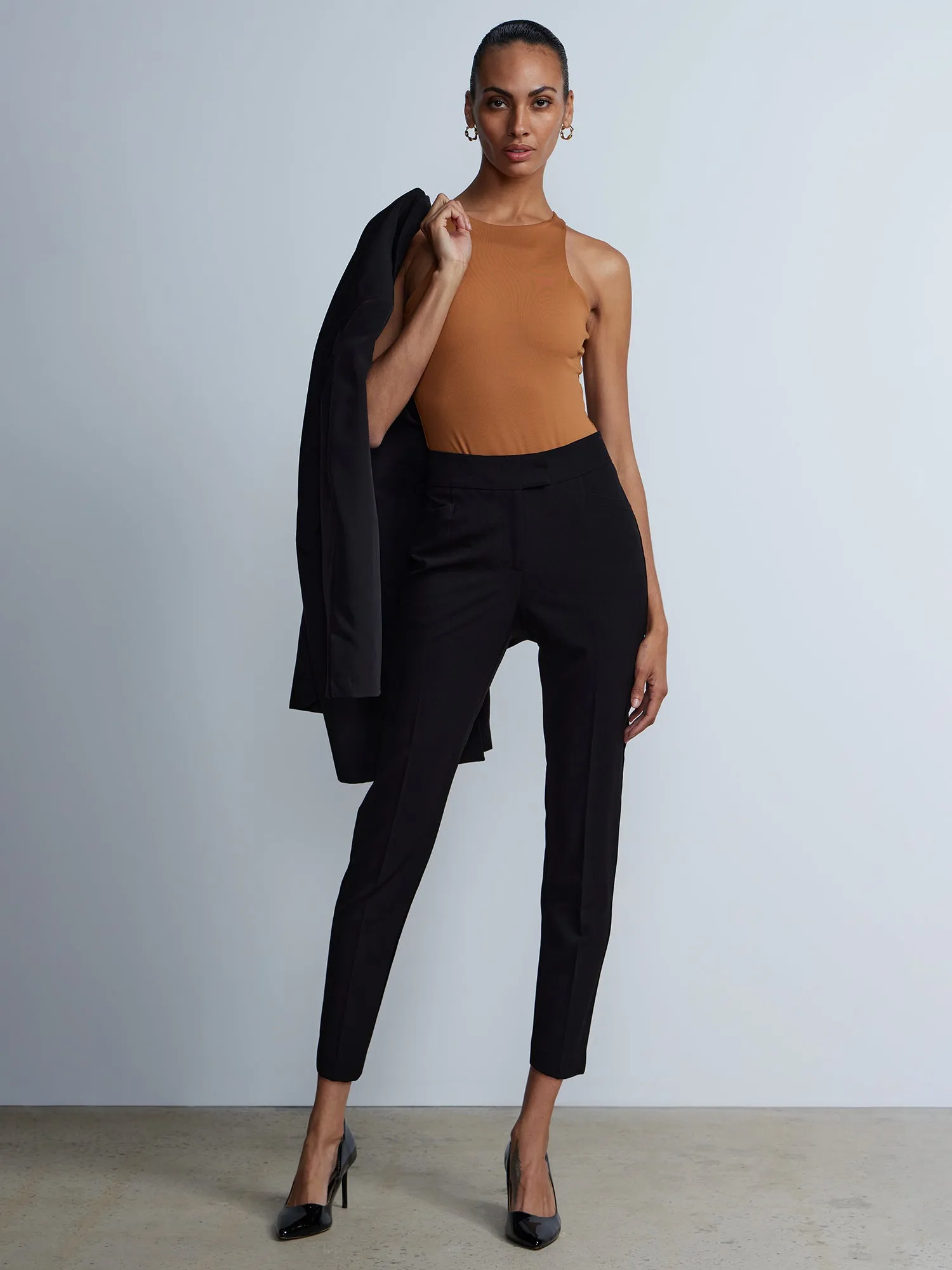 Essential Stretch High Rise Straight Leg Pant