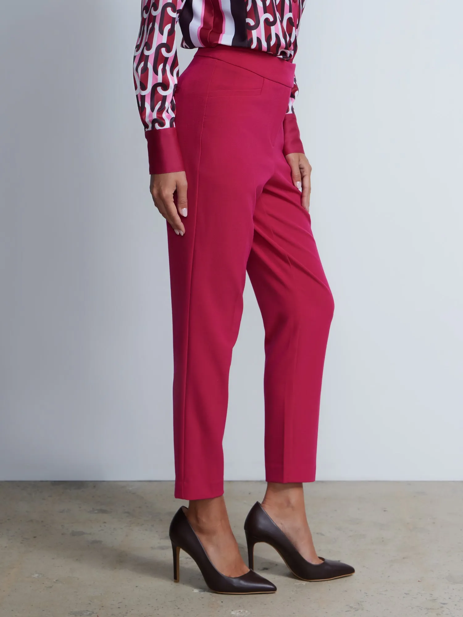 Essential Stretch High Rise Straight Leg Pant