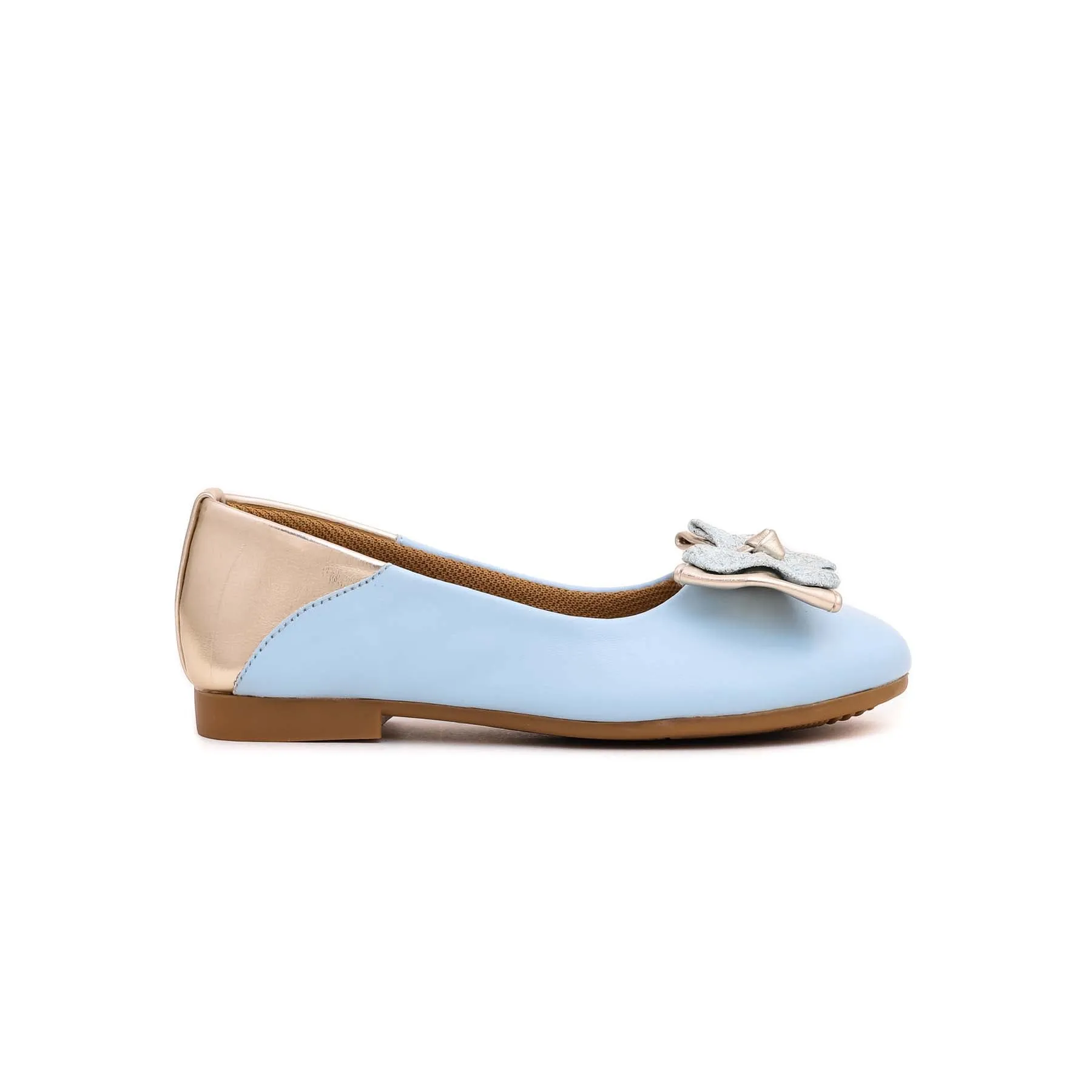 Girls Sky Blue Casual Pumps KD0587