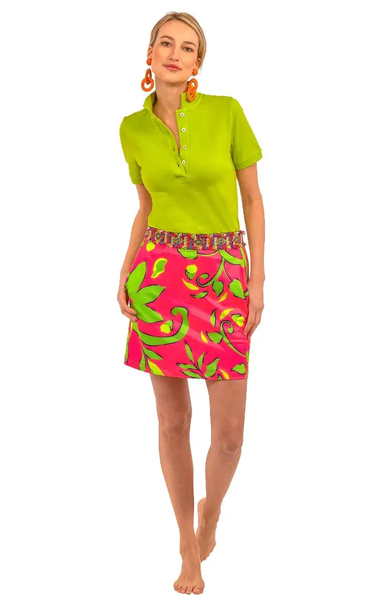 Gretchen Scott | Jersey Skippy Skort | Women's | Pink Full Bloom