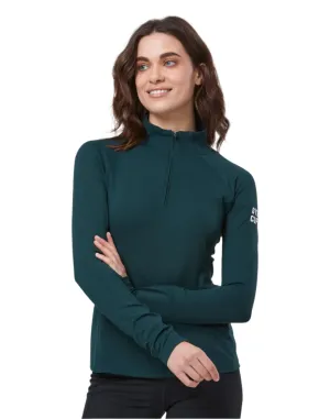 Gym Coffee Womens Relentless 1/4 Zip Moss Green