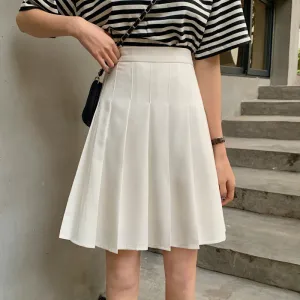 High Waist Casual Knee Length Skirts