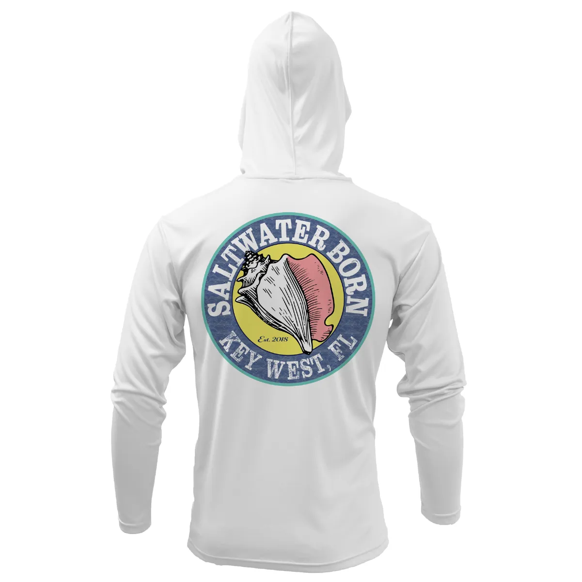 Key West, FL Linear Logo Long Sleeve UPF 50  Dry-Fit Hoodie