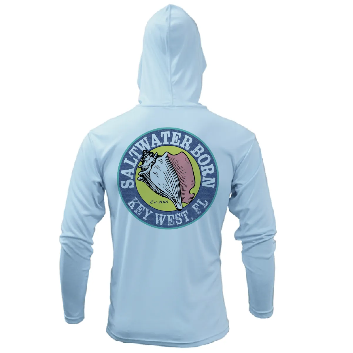 Key West, FL Linear Logo Long Sleeve UPF 50  Dry-Fit Hoodie