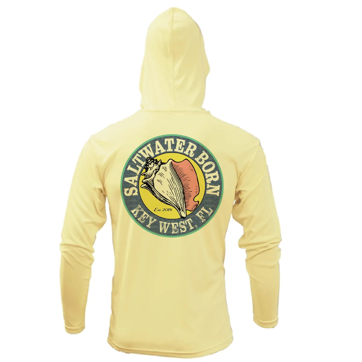 Key West, FL Linear Logo Long Sleeve UPF 50  Dry-Fit Hoodie