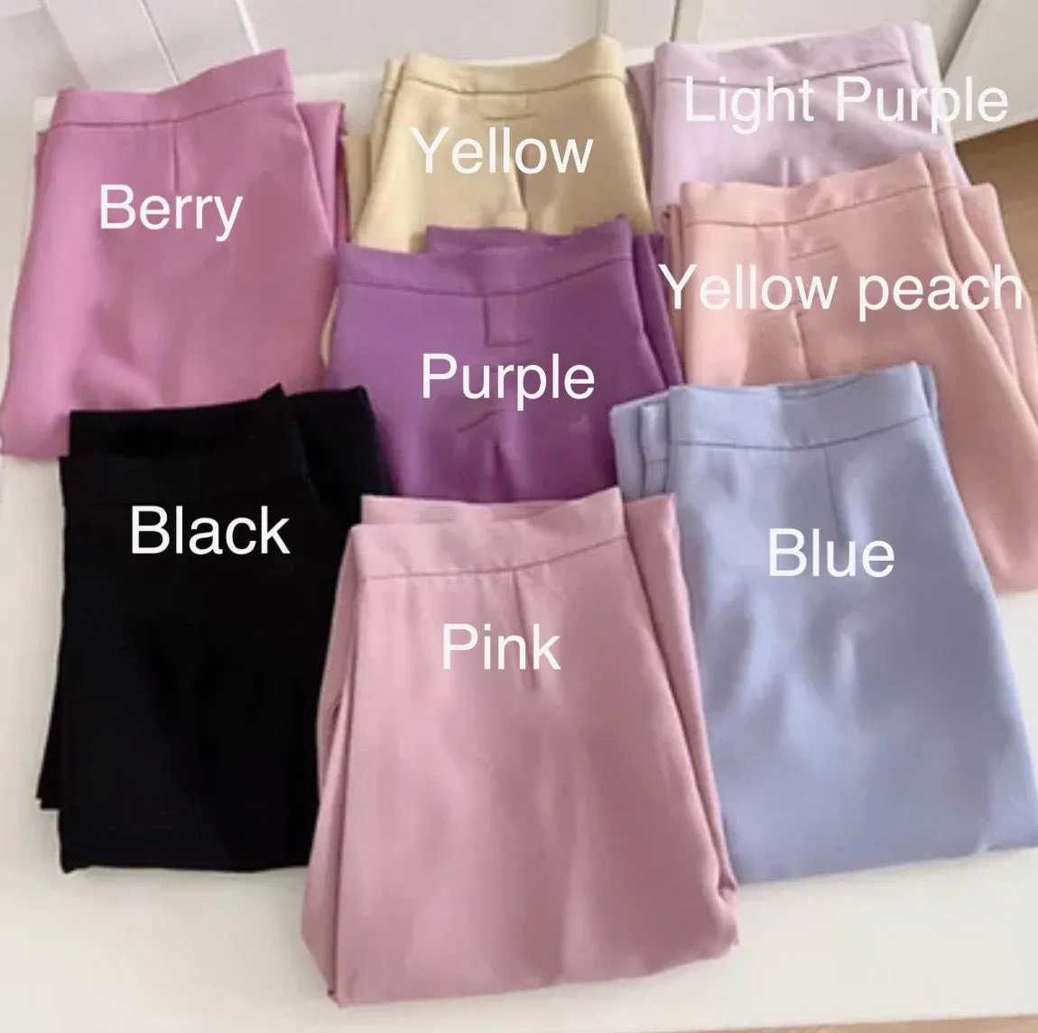 [Korean Style] Coraline High Waisted Pastel Slim Skirt