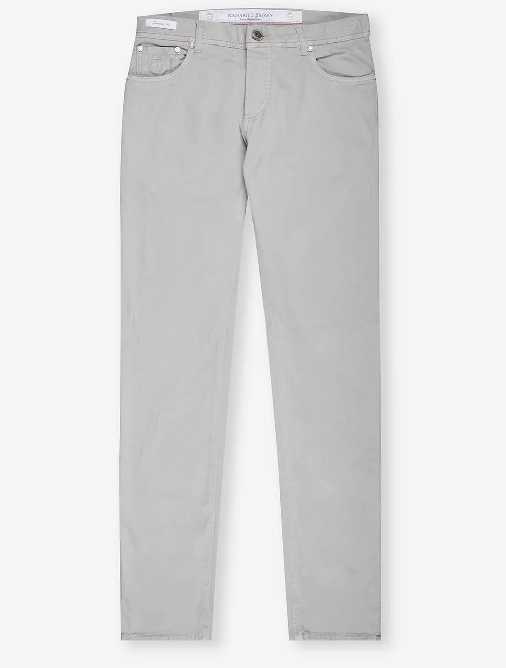 Luxury Cotton Cashmere Jeans Light Grey 418