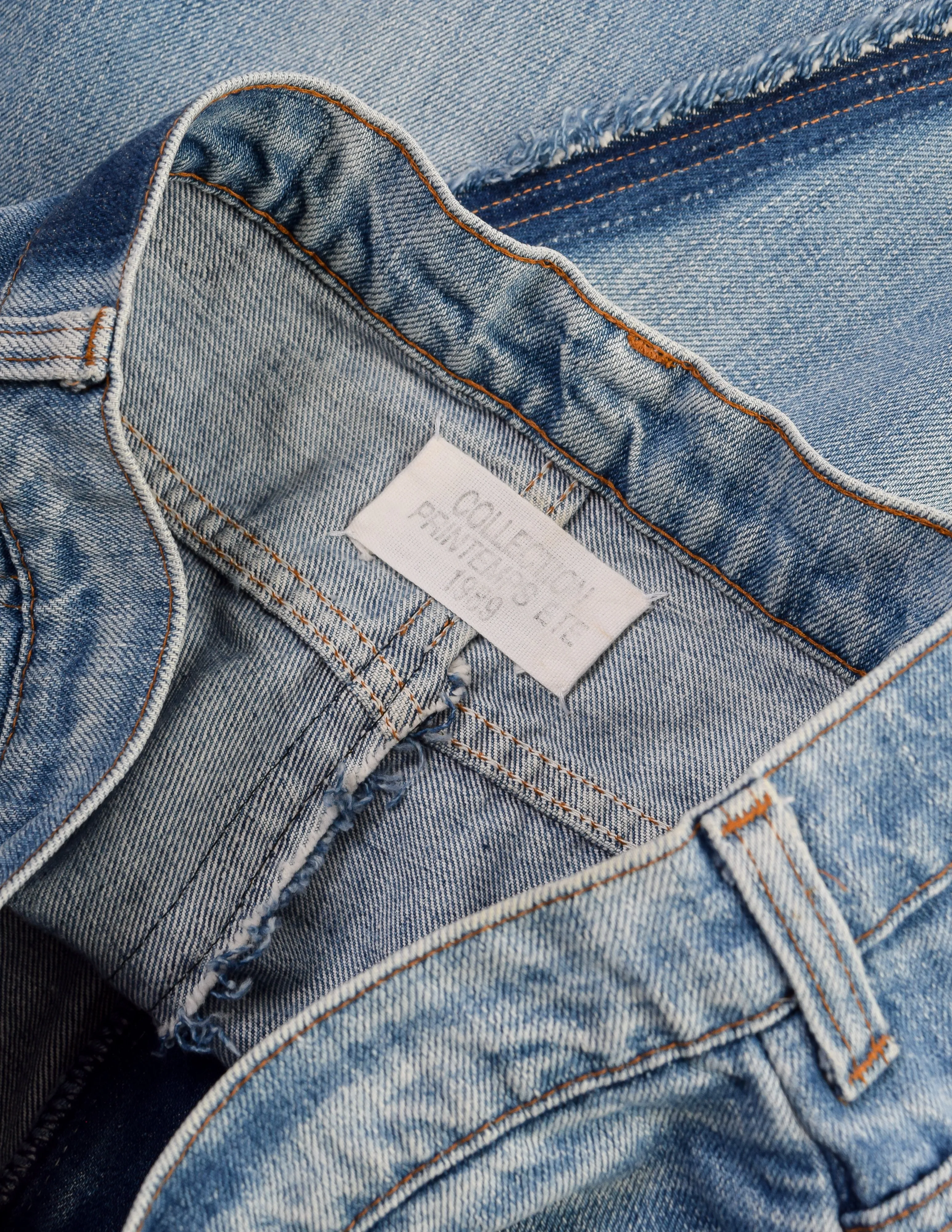 Maison Martin Margiela Vintage SS 1994 does 1989 Deconstructed Denim Skirt