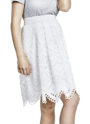 Matilda Maternity Skirt - White