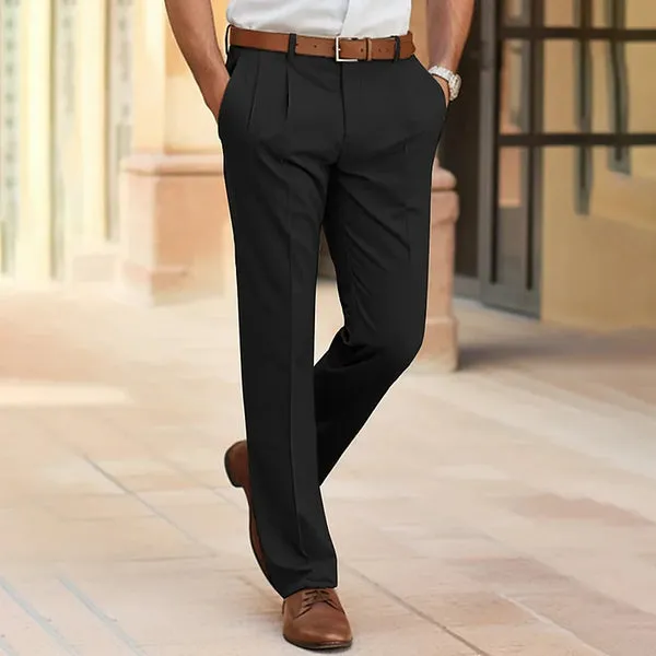 Men's Casual Wool Blend Business Trousers Stylish and Warm | Smart Casual