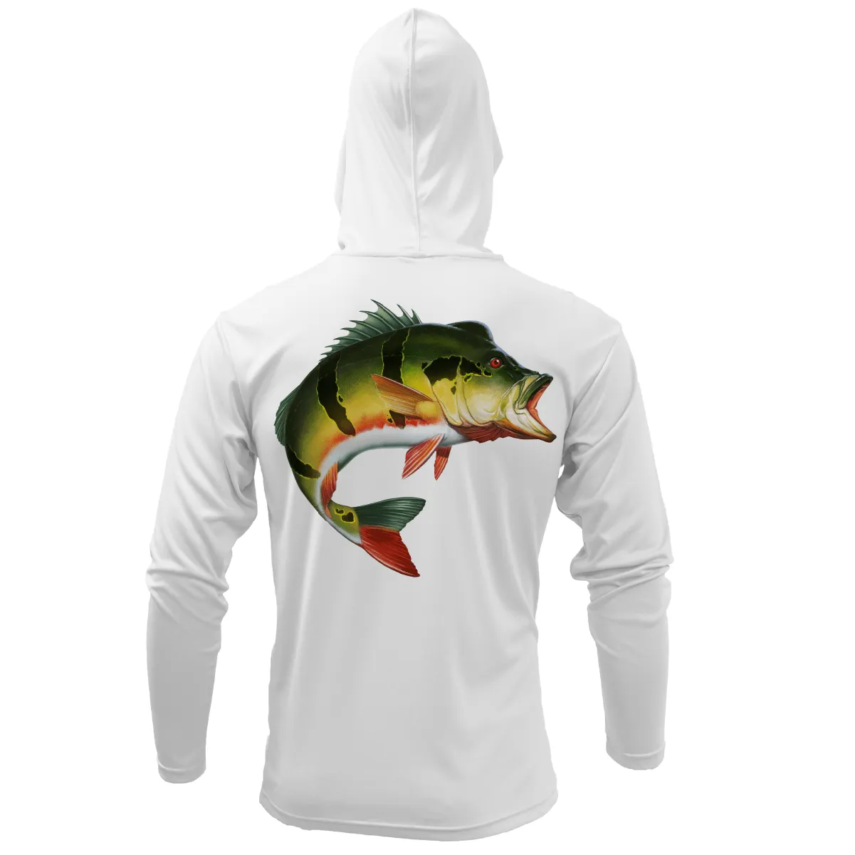 Miami, FL Freshwater Born Peacock Bass Men's Long Sleeve UPF 50  Dry-Fit Hoodie