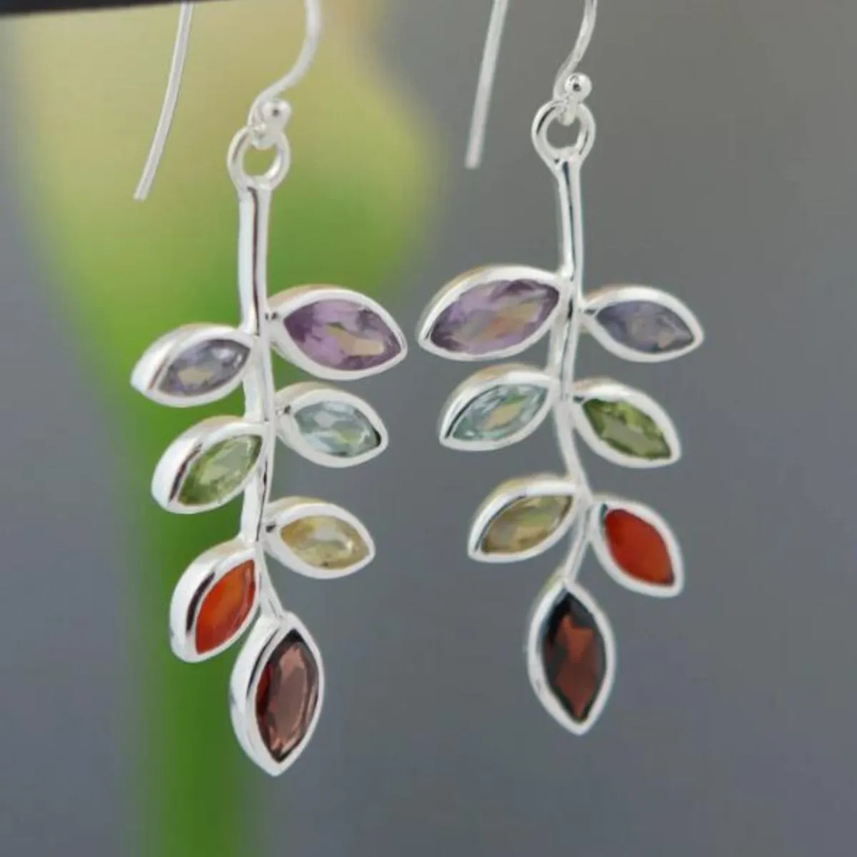 Nature's Charm: Leaf-Shaped Alloy Earrings for a Boho Touch