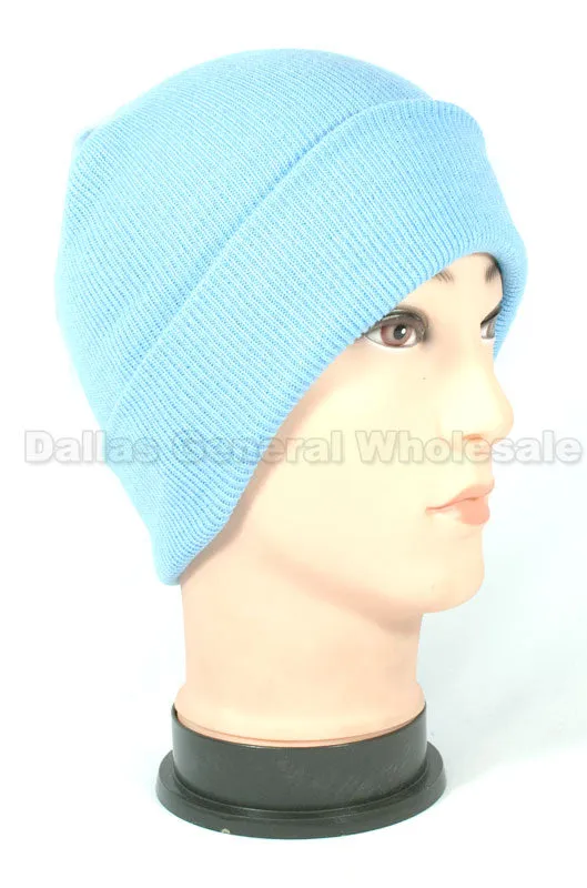 Neon Color Knitted Beanie Hats Wholesale