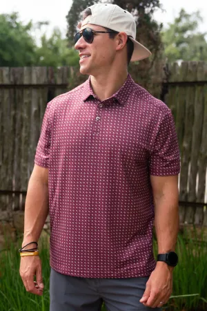 Performance Polo - Texas Maroon