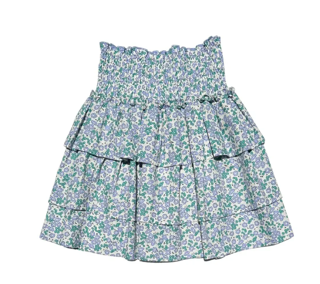 Pleat Sally Skirt in Meadow