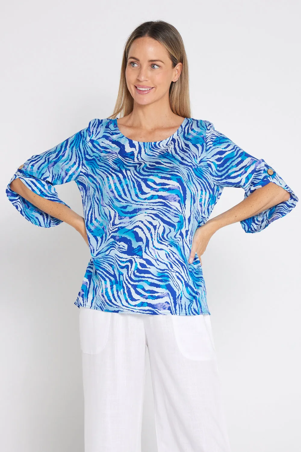 Raven Top - Royal Zebra