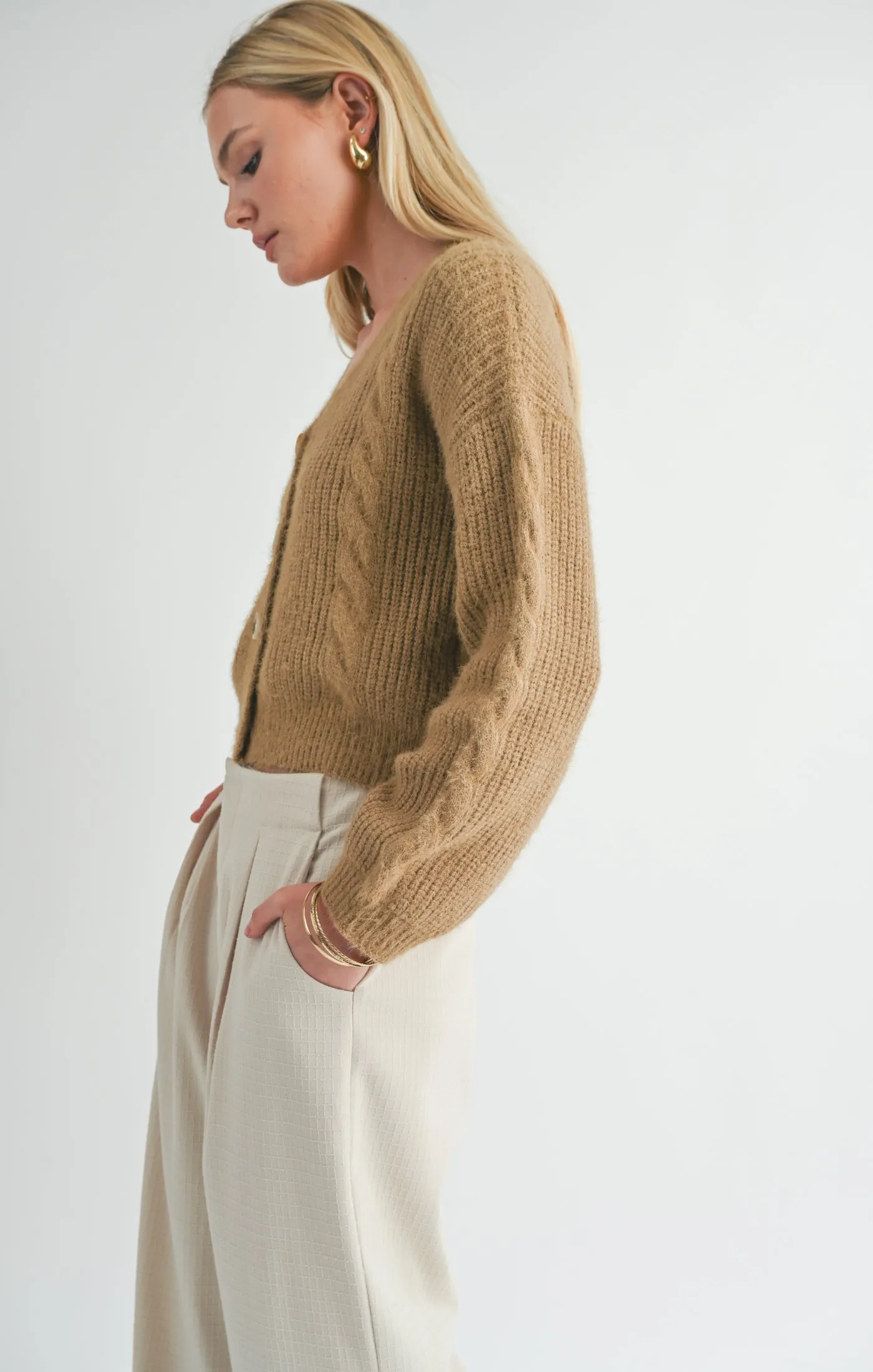 Sage the Label - Callisto Cable Knit Cardigan