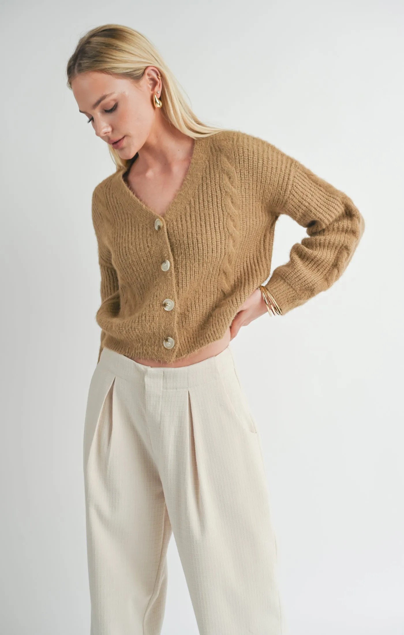 Sage the Label - Callisto Cable Knit Cardigan