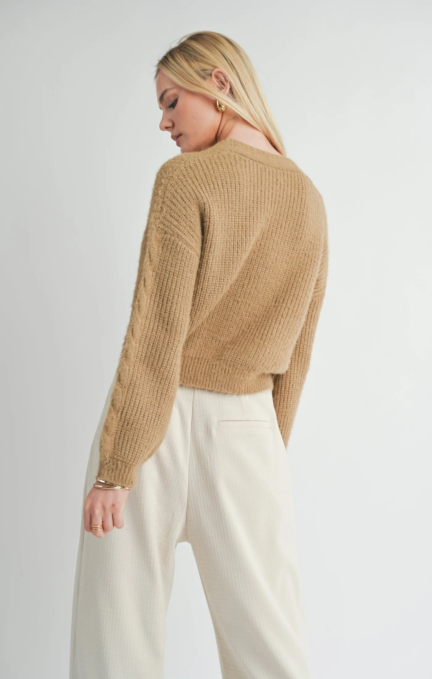 Sage the Label - Callisto Cable Knit Cardigan