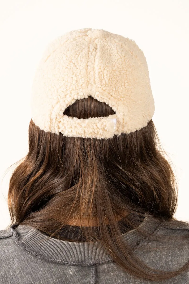 SALE 50% OFF! Wintry Weekend Khaki Teddy Bear Cap