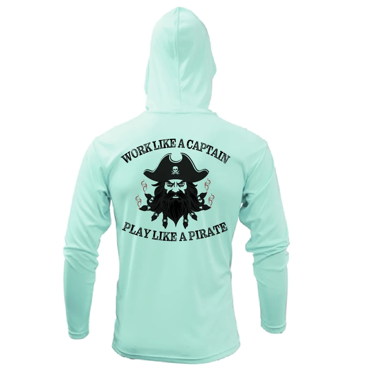 Saltwater Born Blackbeard Long Sleeve UPF 50  Dry-Fit Hoodie