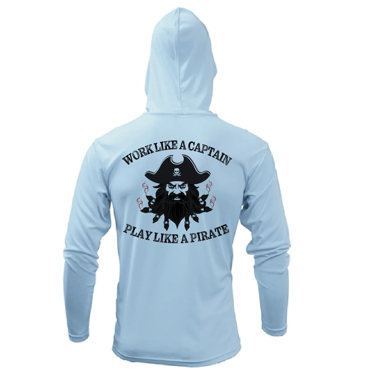 Saltwater Born Blackbeard Long Sleeve UPF 50  Dry-Fit Hoodie