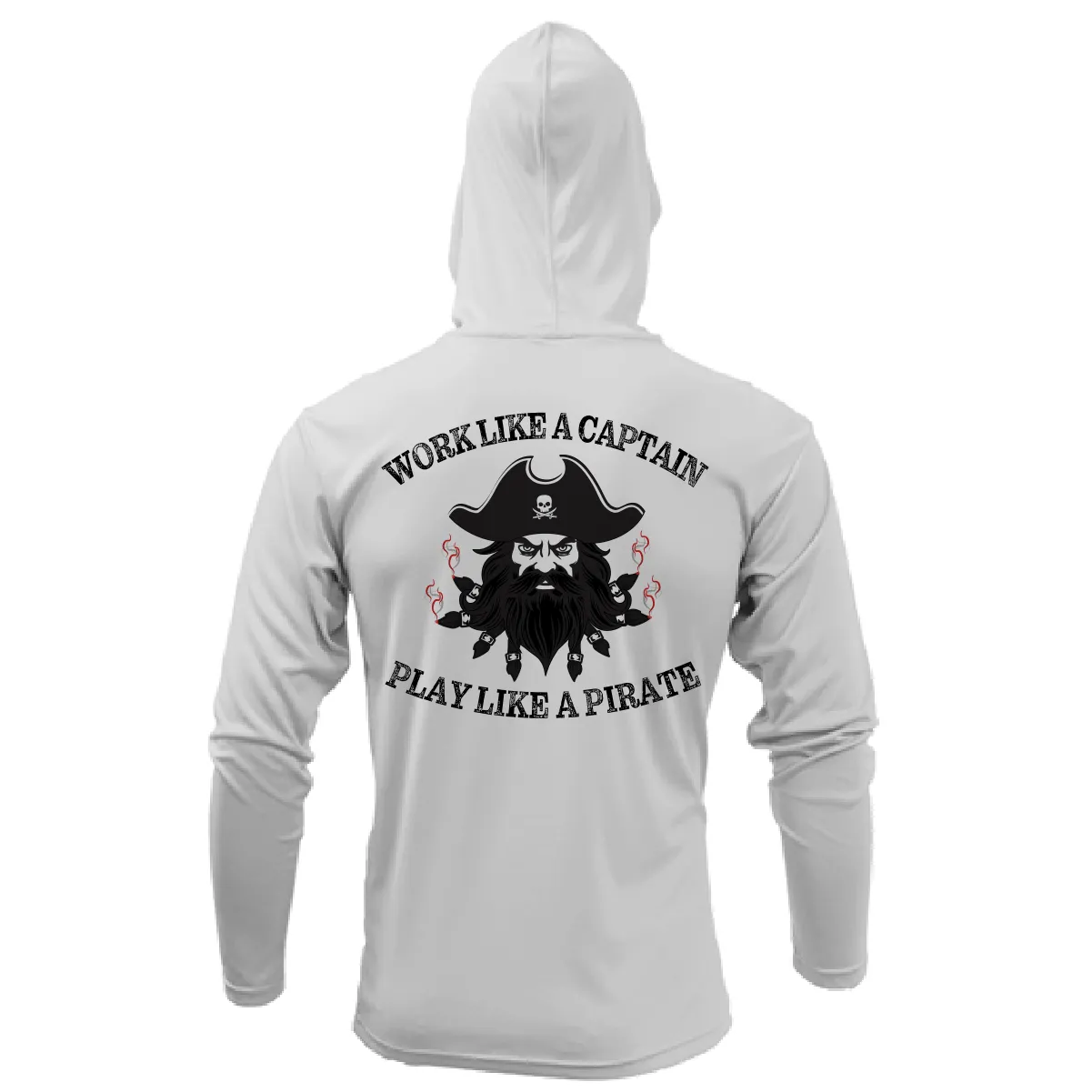 Saltwater Born Blackbeard Long Sleeve UPF 50  Dry-Fit Hoodie