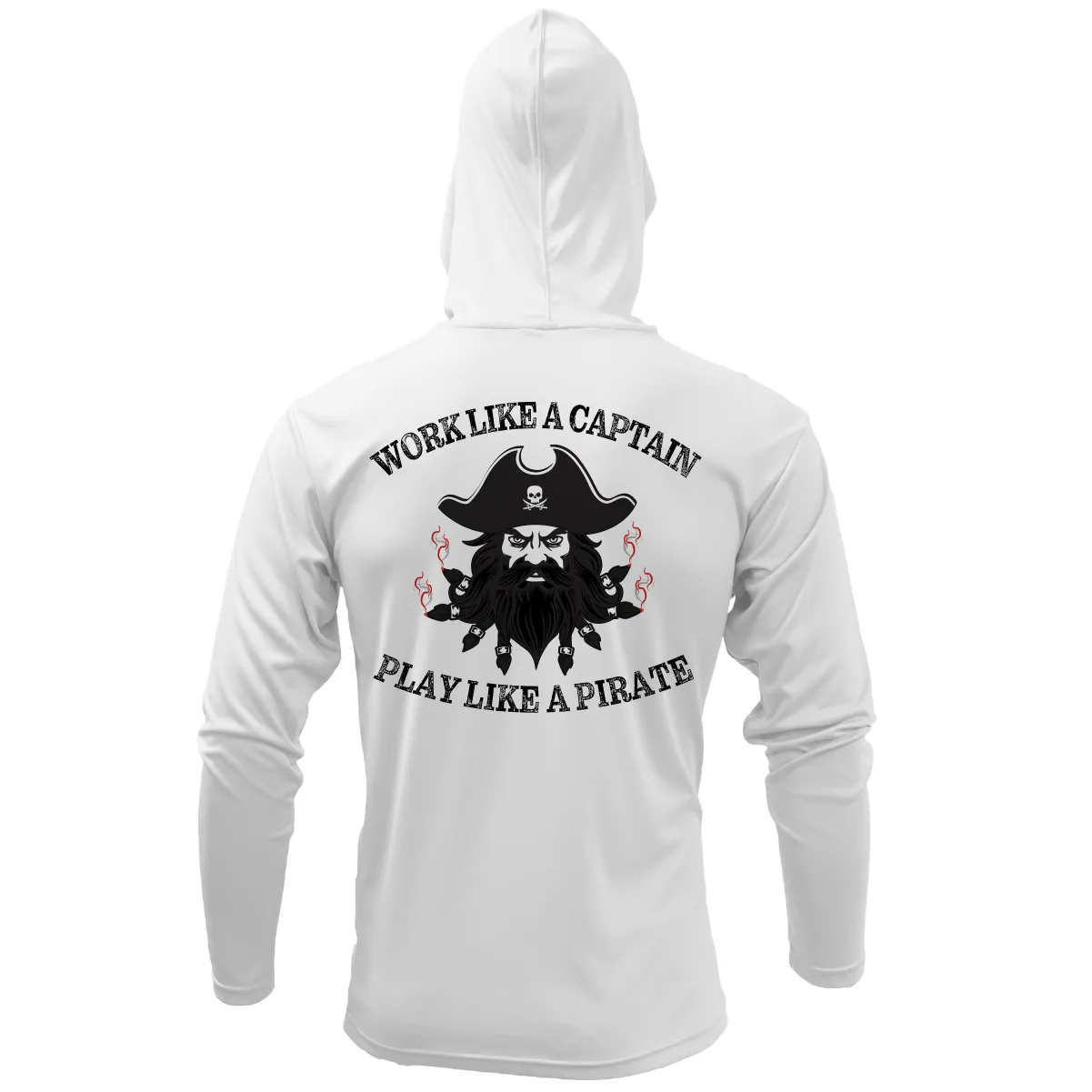 Saltwater Born Blackbeard Long Sleeve UPF 50  Dry-Fit Hoodie