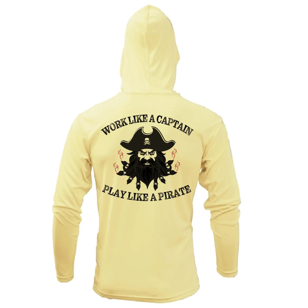 Saltwater Born Blackbeard Long Sleeve UPF 50  Dry-Fit Hoodie