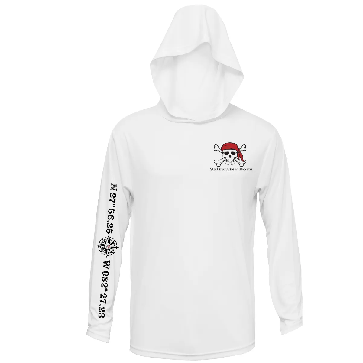 Saltwater Born Blackbeard Long Sleeve UPF 50  Dry-Fit Hoodie