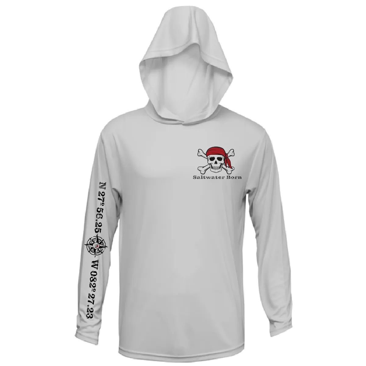 Saltwater Born Blackbeard Long Sleeve UPF 50  Dry-Fit Hoodie