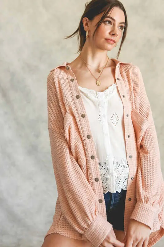 Soft Thermal Knit Shirt Top