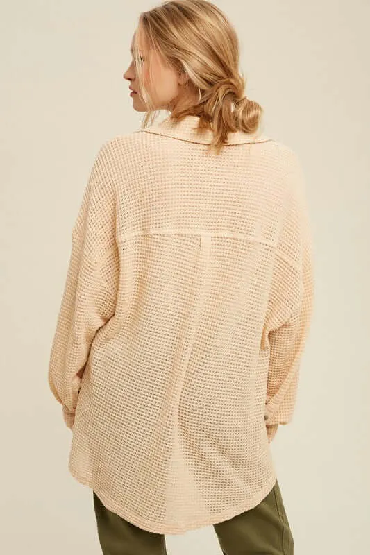 Soft Thermal Knit Shirt Top