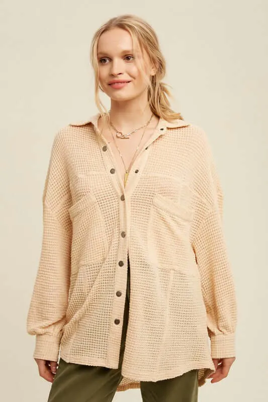 Soft Thermal Knit Shirt Top