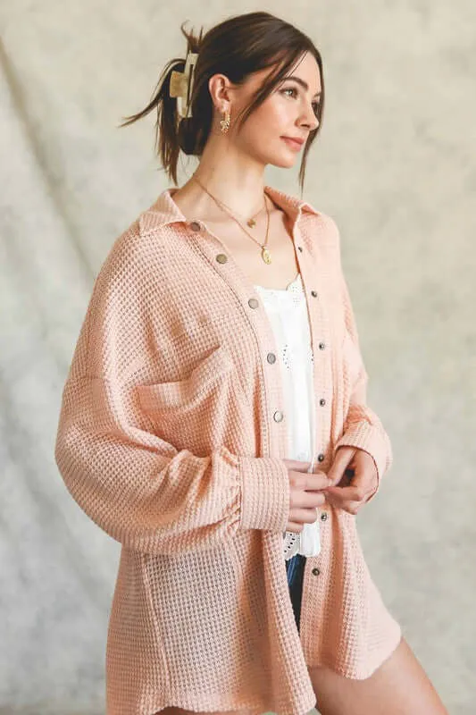 Soft Thermal Knit Shirt Top