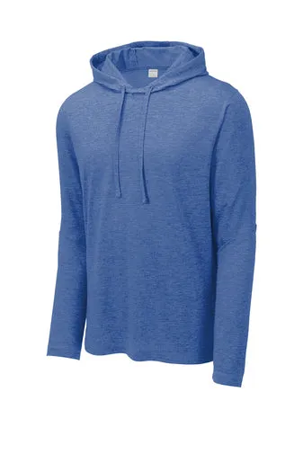 Sport-Tek PosiCharge Tri-Blend Wicking Long Sleeve with Hood