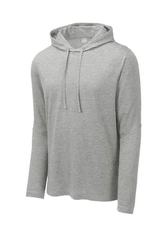 Sport-Tek PosiCharge Tri-Blend Wicking Long Sleeve with Hood