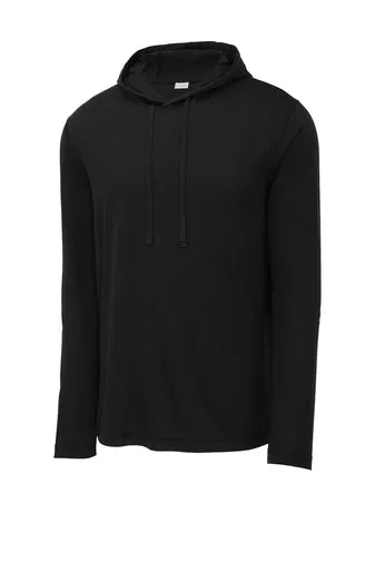 Sport-Tek PosiCharge Tri-Blend Wicking Long Sleeve with Hood